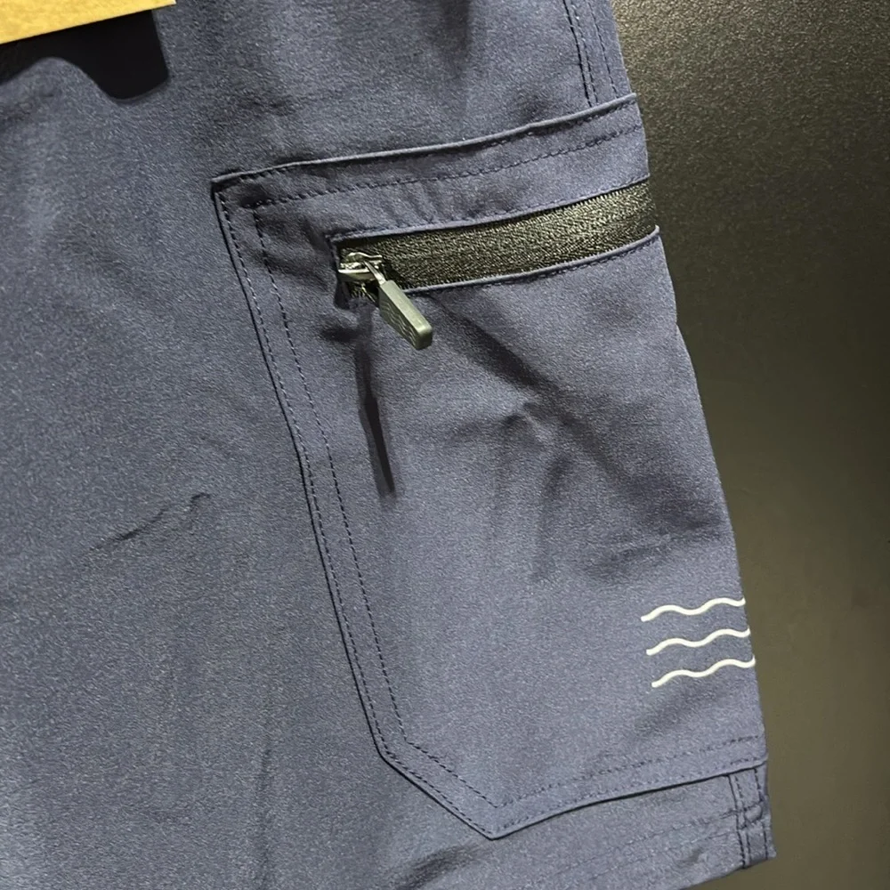 Trunks & Swim Co. Lined,elastic drawstring waist, pockets,stretch pull on cargo